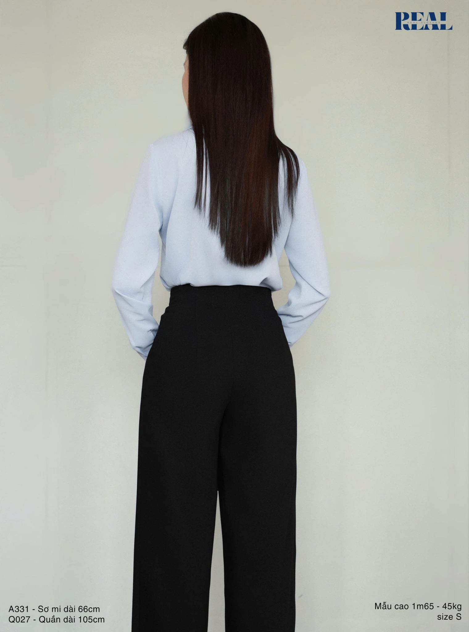 Quần suông Tokyo nút