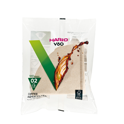  Giấy lọc V60 pha cà phê Hario V60 Coffee Paper Filter 100 tờ size 02 VCF-02-100M (màu Nâu tự nhiên) 