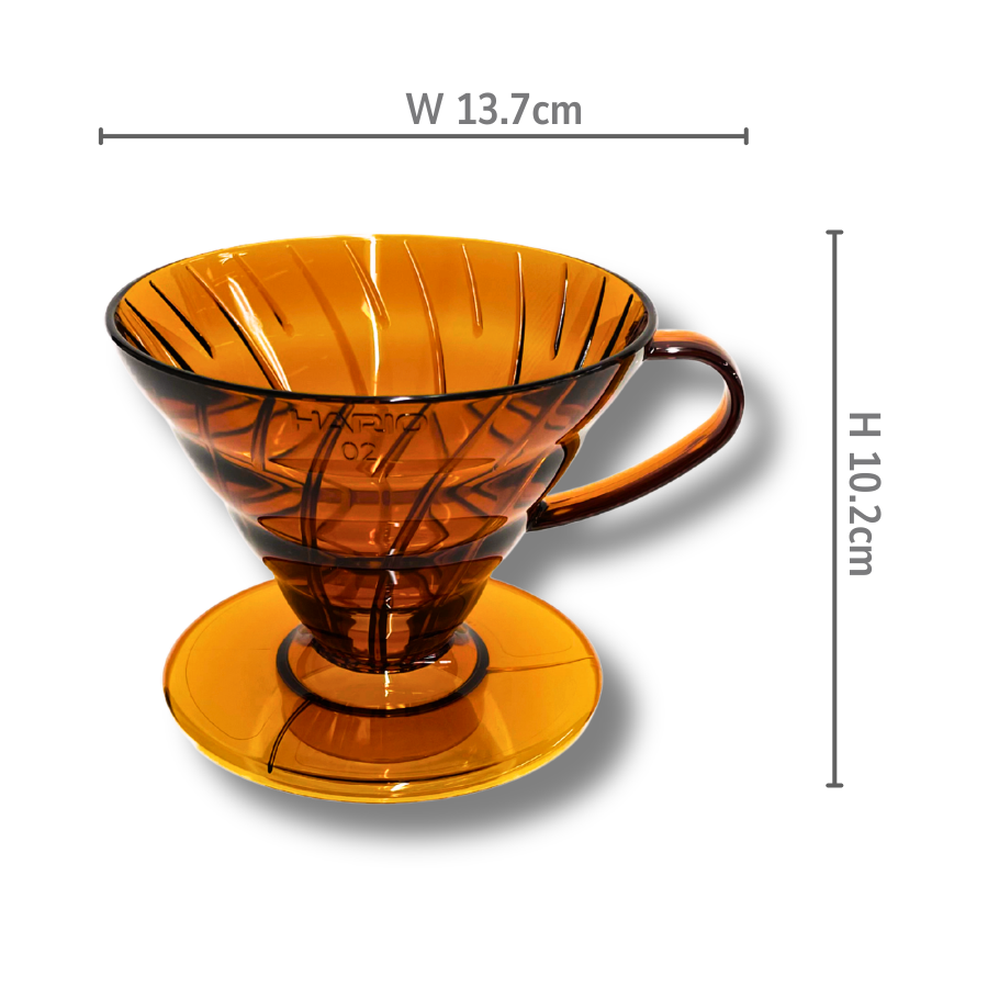  Phễu V60 pha cà phê Hario V60 Coffee Dripper size 02 màu Hổ phách (bản giới hạn) 