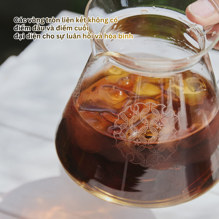  Bình server đựng cà phê Hario SHIPPOU size 02-600ml thủy tinh chịu nhiệt họa tiết dòng AYA Series 