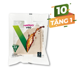  Giấy lọc V60 pha cà phê Hario V60 Coffee Paper Filter 100 tờ size 02 VCF-02-100M (màu Nâu tự nhiên) 
