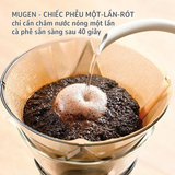  Set phễu Hario Mugen kèm bình server thủy tinh 400ml Hario easy coffee pot (phù hợp cho người mới) 