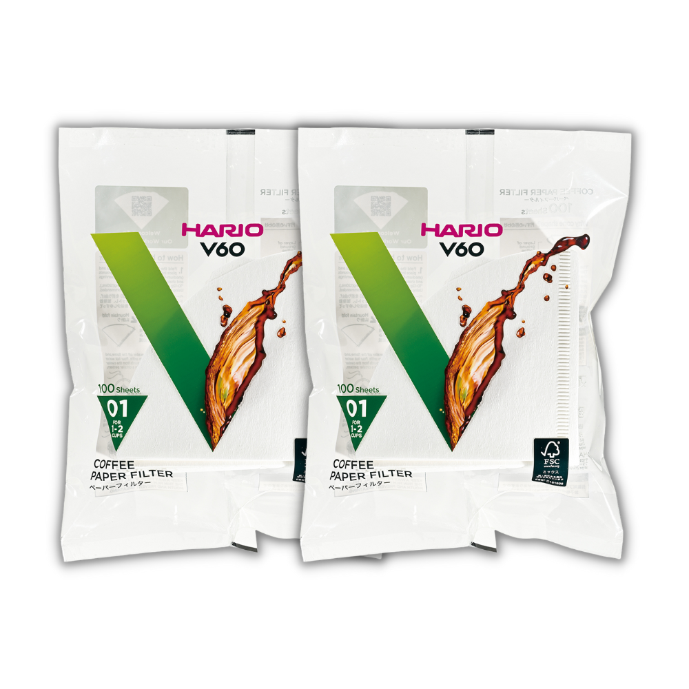  Giấy lọc V60 pha cà phê Hario V60 Coffee Paper Filter 100 tờ size 01 VCF-01-100W (màu Trắng) 