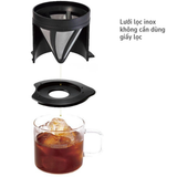  Phễu pha cà phê Hario Cafeor dripper phong cách pha phin (lưới lọc bằng thép, không cần giấy lọc) 