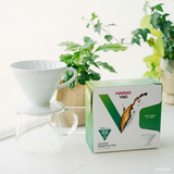  Giấy lọc Hario V60 pha cà phê Coffee Paper Filter 100 tờ size 02 VCF-02-100WK (màu Trắng, hộp giấy) 
