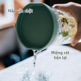  Bình đựng nước cao cấp Hario Jusio water pitcher FPJ-11-SG (nhựa PCT Tritan đặc biệt từ Eastman) 