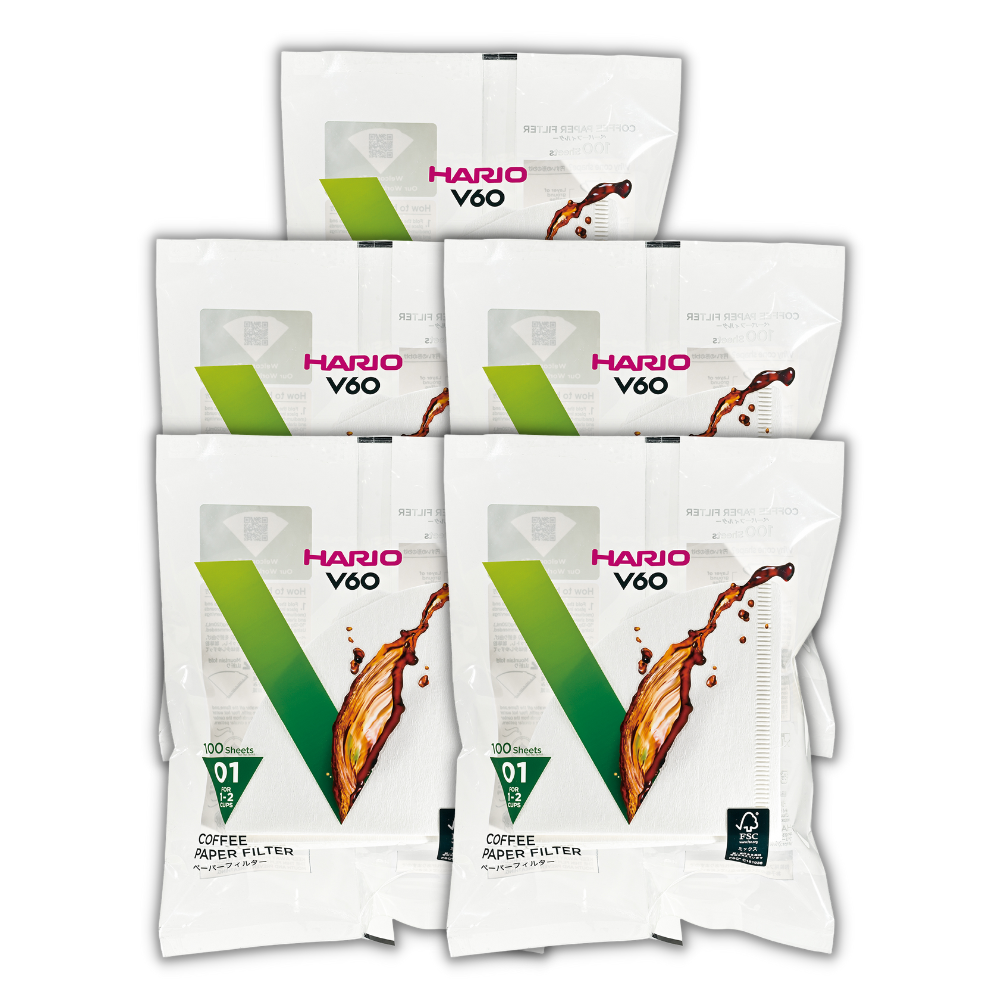  Giấy lọc V60 pha cà phê Hario V60 Coffee Paper Filter 100 tờ size 01 VCF-01-100W (màu Trắng) 