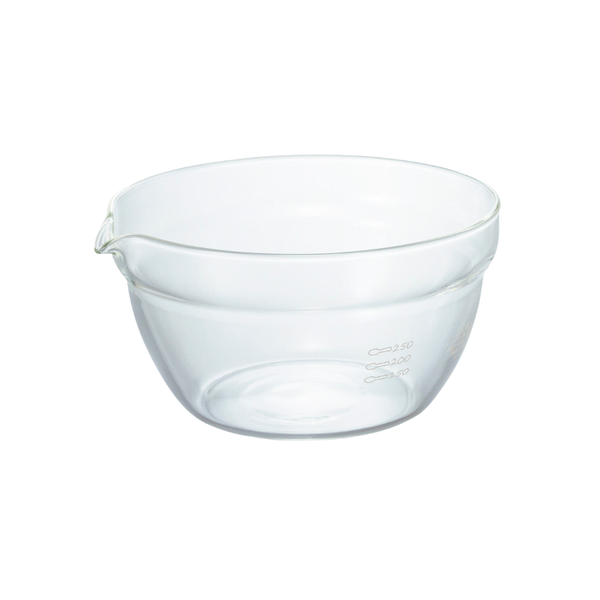 Chén thủy tinh chịu nhiệt cao cấp làm bếp có miệng rót Hario mixing bowl with spout 400ml (Φ131mm)