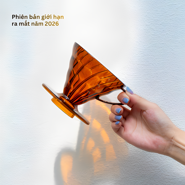  Phễu V60 pha cà phê Hario V60 Coffee Dripper size 02 màu Hổ phách (bản giới hạn) 