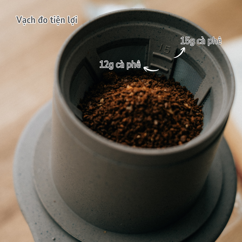  Phễu pha cà phê Hario Cafeor dripper phong cách pha phin (lưới lọc bằng thép, không cần giấy lọc) 