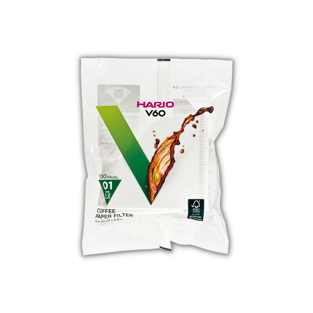  Giấy lọc V60 pha cà phê Hario V60 Coffee Paper Filter 100 tờ size 01 VCF-01-100W (màu Trắng) 