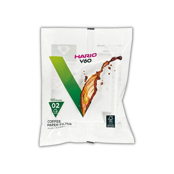  Giấy lọc V60 pha cà phê Hario V60 Coffee Paper Filter 100 tờ size 02 VCF-02-100W (màu Trắng) 