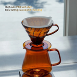  Phễu V60 pha cà phê Hario V60 Coffee Dripper size 02 màu Hổ phách (bản giới hạn) 