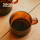  Ly thủy tinh Hario colors stack mug cup HCM-300ml thủy tinh chịu nhiệt cao cấp, 2 màu thời thượng 