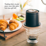  Phễu pha cà phê Hario Cafeor dripper phong cách pha phin (lưới lọc bằng thép, không cần giấy lọc) 