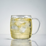  Ly bia thủy tinh chịu nhiệt cao cấp Hario heatproof glass barrel 620ml hình bầu có quai cầm 