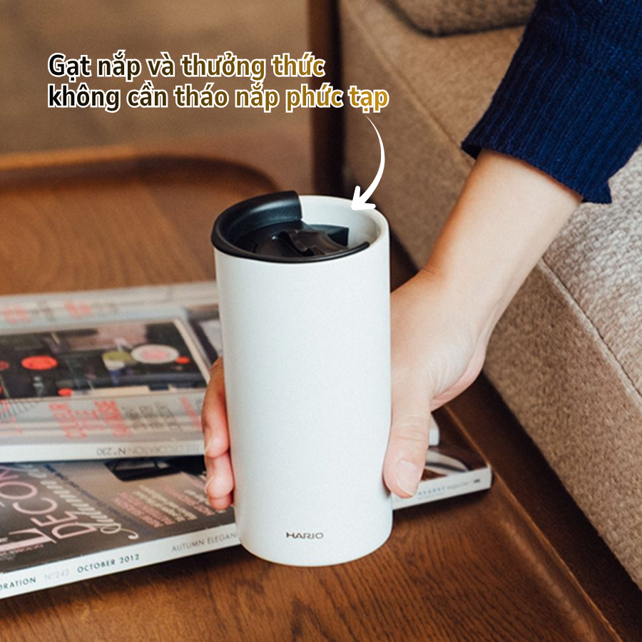  Ly giữ nhiệt phủ gốm chuyên dụng pha cà phê Hario double-walled tumbler with ceramic coating 350ml 