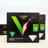  Giấy lọc cà phê Hario V60 Speed Brew METEOR coffee paper filter VCF-02-50-MT (50 tờ, Size 02, Trắng) 