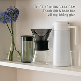  Set phễu Hario Mugen kèm bình server thủy tinh 400ml Hario easy coffee pot (phù hợp cho người mới) 