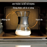  Set phễu Hario Mugen kèm bình server thủy tinh 400ml Hario easy coffee pot (phù hợp cho người mới) 