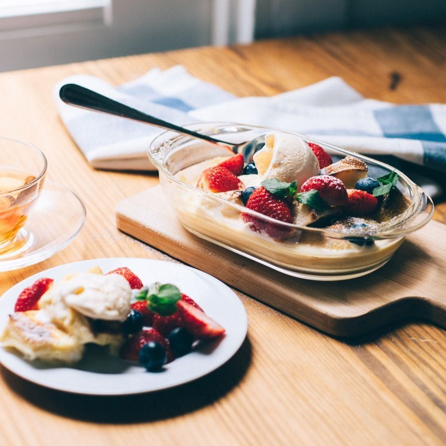  Khay thủy tinh chịu nhiệt cao cấp Hario heatproof gratin plate 600ml dùng được lò nướng, lò viba 