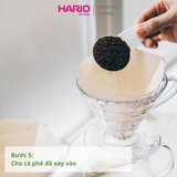  Giấy lọc Hario V60 pha cà phê Coffee Paper Filter 100 tờ size 02 VCF-02-100WK (màu Trắng, hộp giấy) 