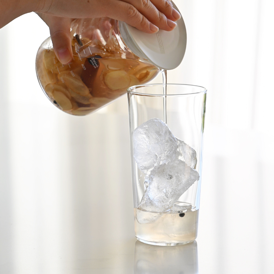  Hũ thủy tinh cao cấp có miệng rót Hario SLOWRA 1L ngâm ủ trái cây, đựng nước (dùng được lò viba) 