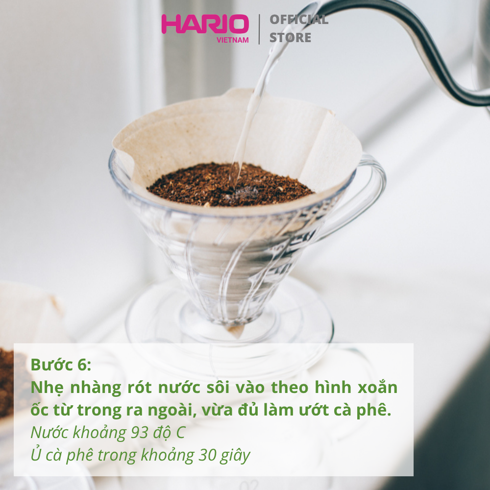  Giấy lọc Hario V60 pha cà phê Coffee Paper Filter 100 tờ size 02 VCF-02-100WK (màu Trắng, hộp giấy) 