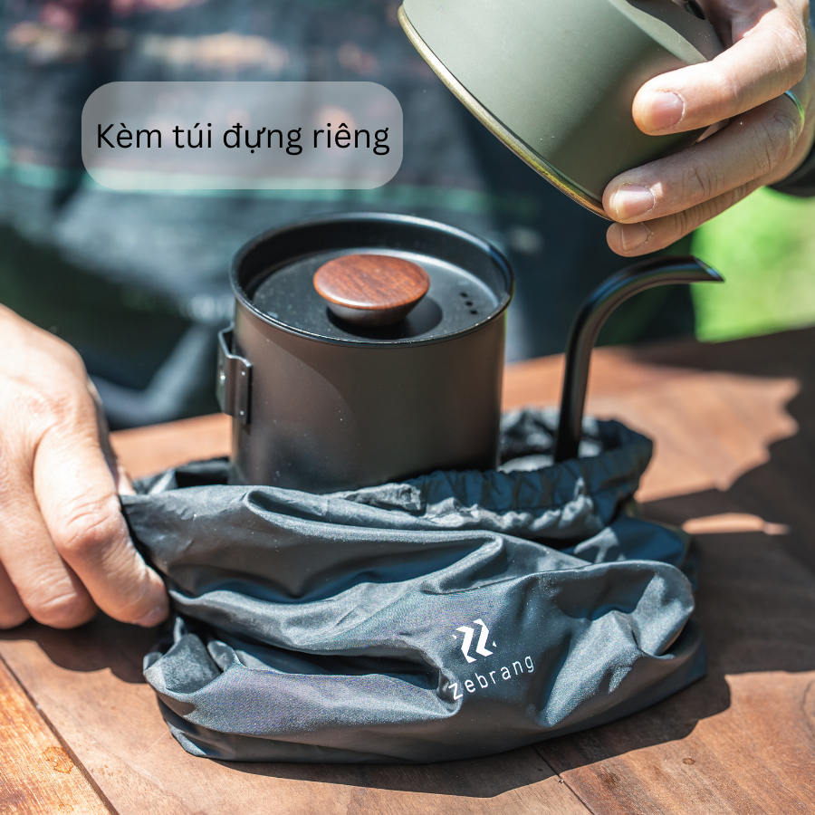  Ấm cổ ngỗng pha cà phê dã ngoại Hario Zebrang Nomad Drip Kettle ZB-NDK-300MB (nhỏ gọn, tháo rời) 