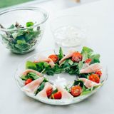  Đĩa thủy tinh chịu nhiệt cao cấp Hario heatproof glass 800ml dùng được lò nướng, lò viba (Φ220mm) 