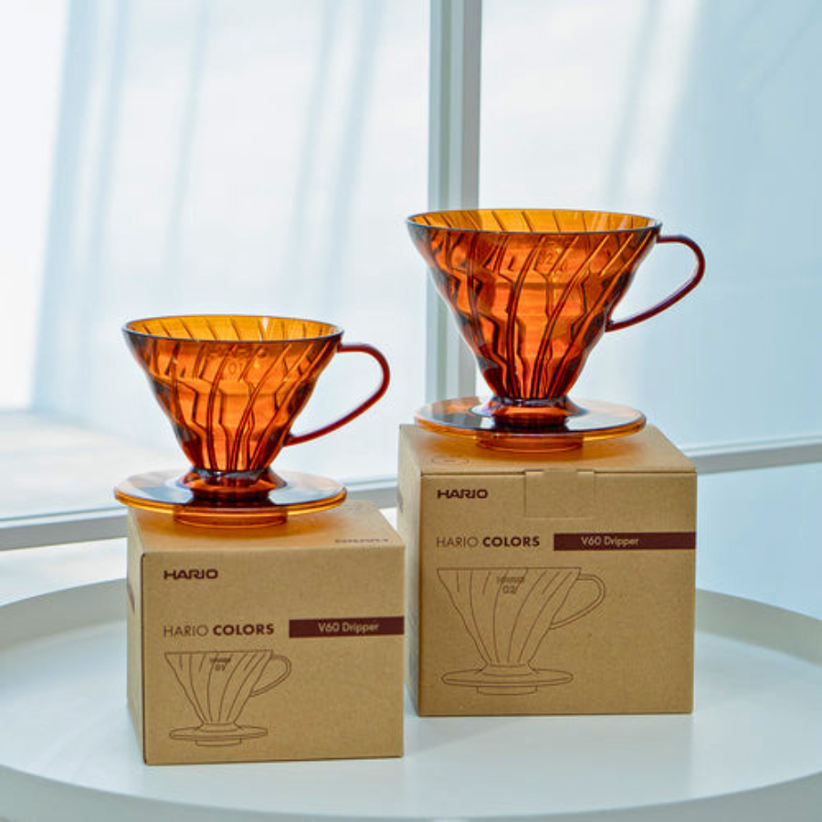  Phễu V60 pha cà phê Hario V60 Coffee Dripper size 02 màu Hổ phách (bản giới hạn) 