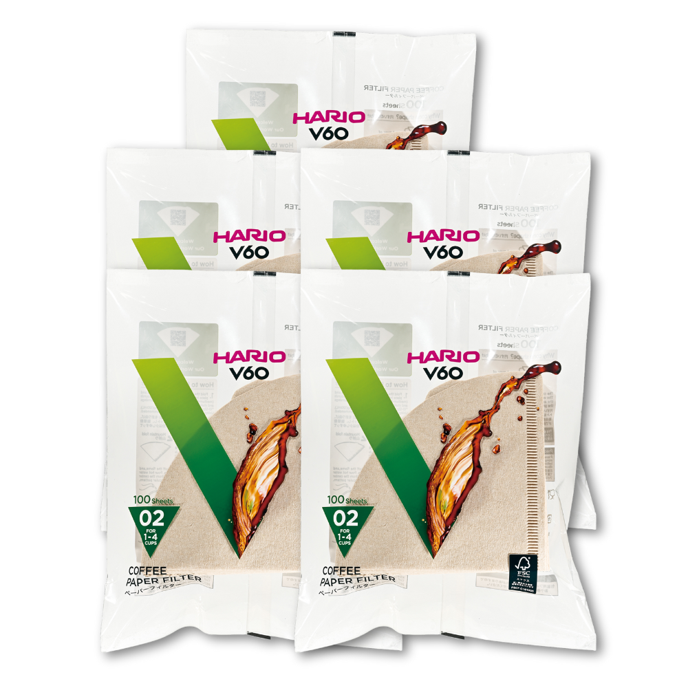  Giấy lọc V60 pha cà phê Hario V60 Coffee Paper Filter 100 tờ size 02 VCF-02-100M (màu Nâu tự nhiên) 