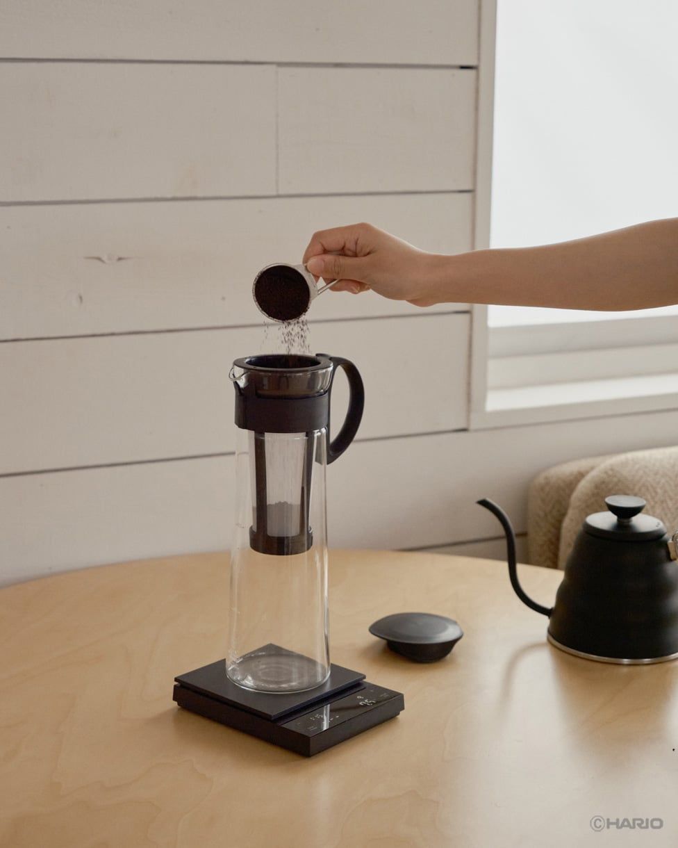  Bình cold brew thủy tinh pha cà phê ủ lạnh Hario MCPN 1L với lõi lọc và tay cầm tiện dụng 