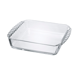  Khay thủy tinh cao cấp Hario heatproof square plate HKOZ 1300ml (dùng lò nướng, lò viba, có tay cầm) 