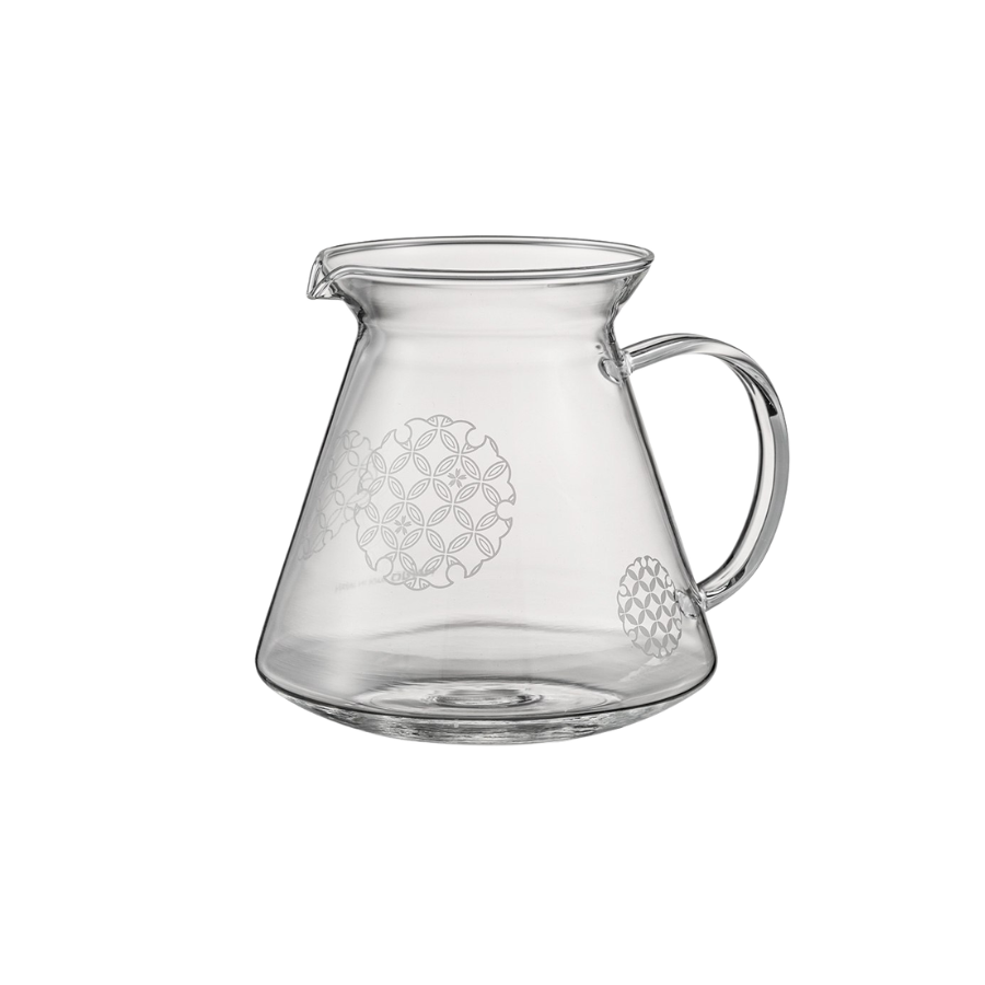  Bình server đựng cà phê Hario SHIPPOU size 02-600ml thủy tinh chịu nhiệt họa tiết dòng AYA Series 