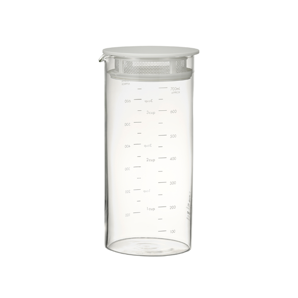  Bình thủy tinh cao cấp Hario SLOWRA 700ml đa dụng, có miệng rót, nắp lưới lọc (dùng được lò viba) 