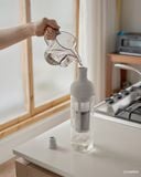  Bình cold brew cao cấp pha cà phê ủ lạnh Hario FIC 650ml màu Xám / Đen (thủy tinh + silicone) 