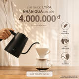  [PRE-ORDER] Ấm rót điện điều chỉnh nhiệt cao cấp Hario Electric Kettle LYRA 800ml siêu nhẹ (220V, 1200W, 2 màu Trắng/Đen) 