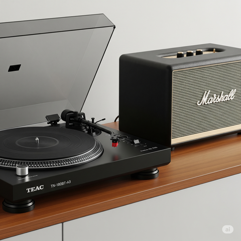  Cho thuê Combo Đầu Đĩa Than TEAC và loa Marshall 