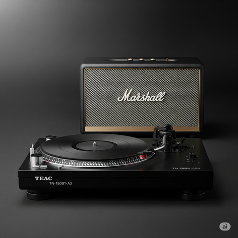  Cho thuê Combo Đầu Đĩa Than TEAC và loa Marshall 