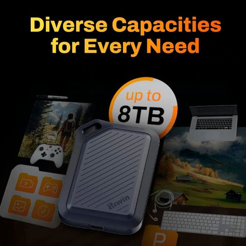  Cho thuê Ổ cứng di động SSD 8TB 2000MB/s 