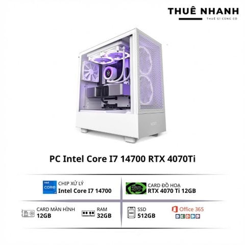  Cho thuê PC Core i7 14700 | 32GB RAM | RTX 4070 Ti 12GB 