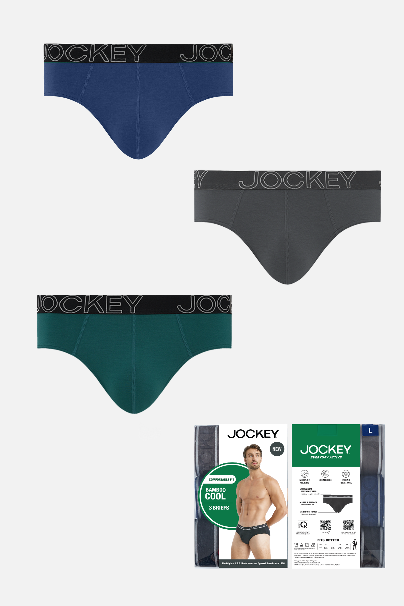 Quần Lót Nam Jockey J4017 Bamboo