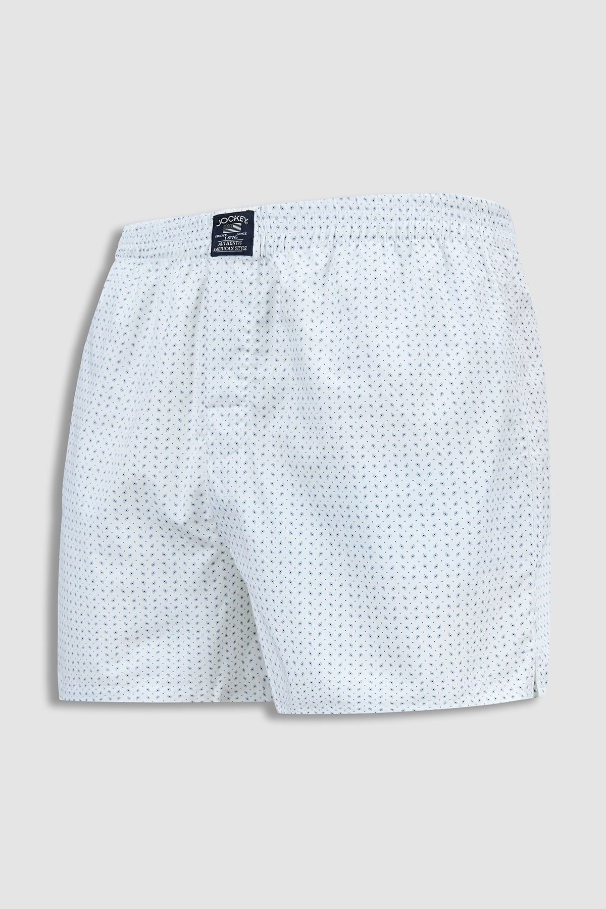 Quần short kate nam Jockey cotton in họa tiết  – J4086