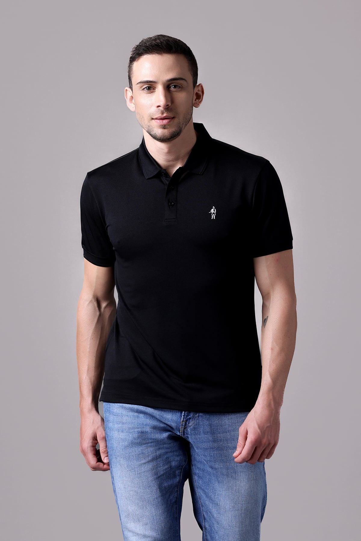 Áo Polo Nam Jockey poly wicking thêu logo Full Boy -J1315
