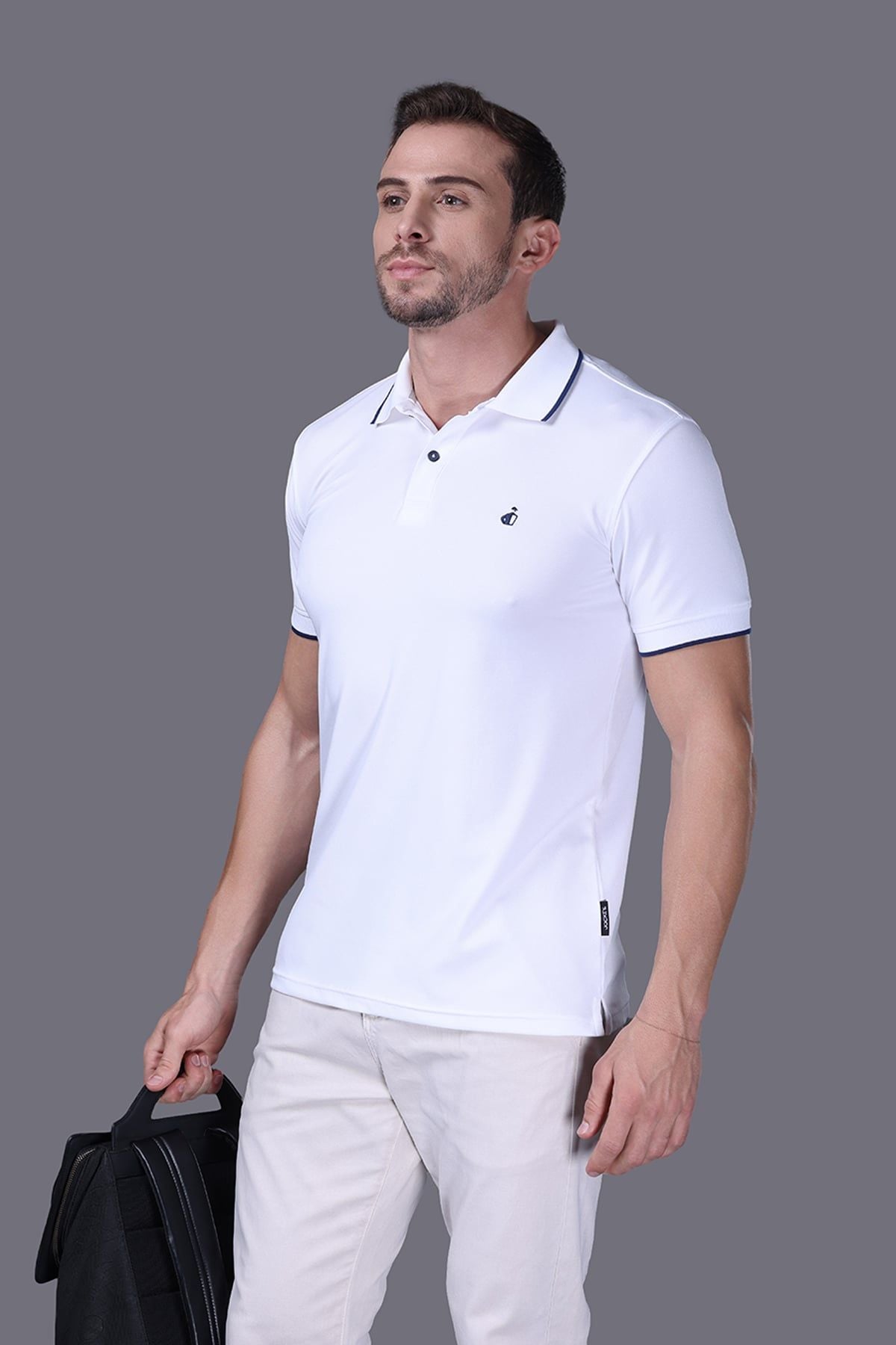 Áo Polo Nam Jockey poly quickdry thêu logo Half Boy – J1313