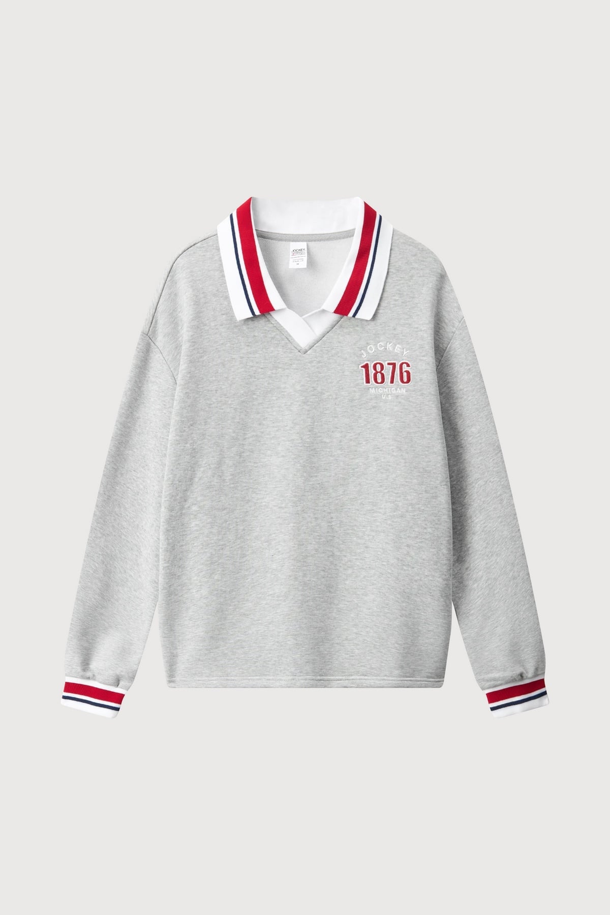 Áo Sweater nữ phối bo cổ Jockey Cotton CVC – J4096