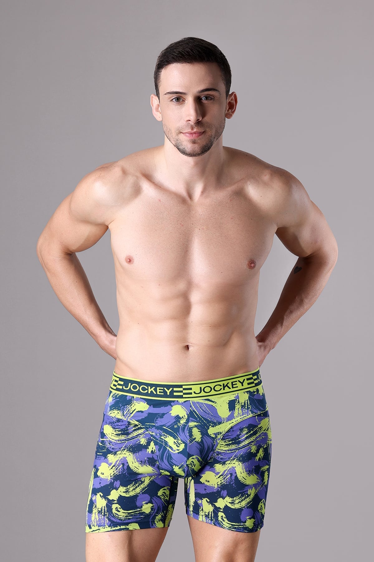 Quần lót nam Jockey polyamide in họa tiết dáng Boxer Trunk – J4065