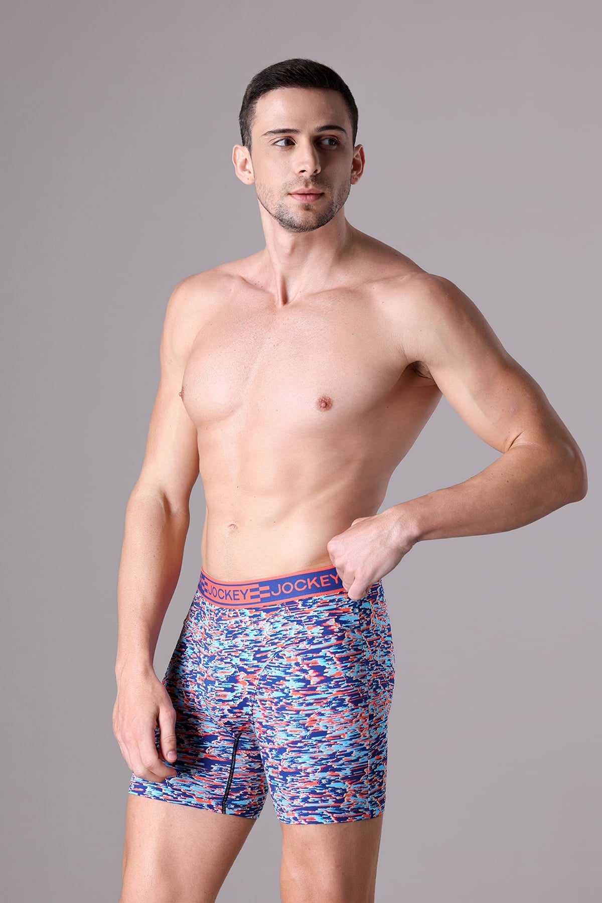Quần lót nam Jockey polyamide in họa tiết dáng Boxer Trunk – J4065