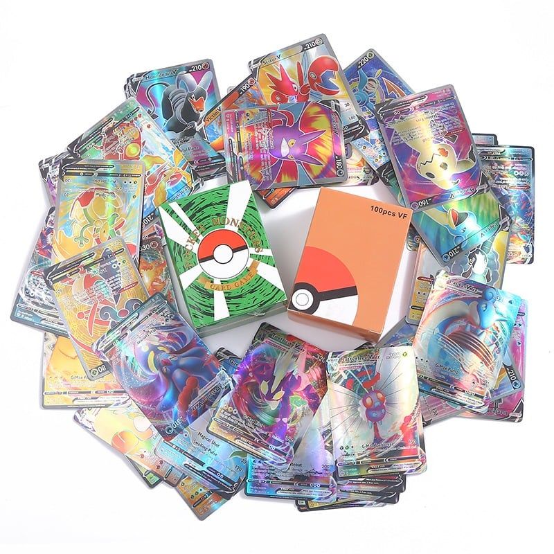 có video [ hỏa tốc hcm ][ Vũ Trí Ba ] Bộ 100 Thẻ Bài Pokemon GX Vmax V Full art Siêu Hiếm Lấp lánh